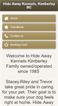 Mobile Screenshot of hideawaykennelskimberley.com